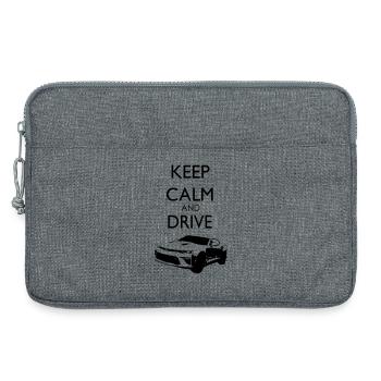 Keep Calm and Drive Camaro - Laptoptasche 13" - Grau meliert - Vorne