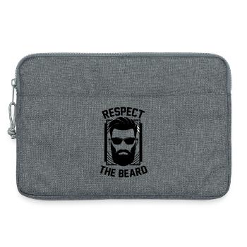 Respecter Le roi barbe respecte Barde - Sacoche pour ordinateur portable 13 pouces - gris chiné - Devant