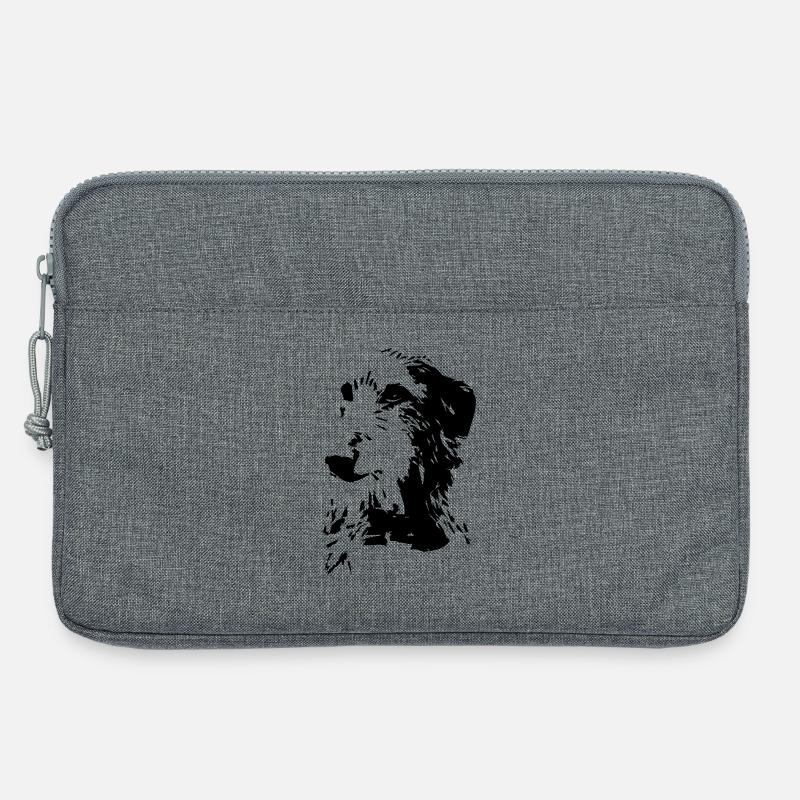 Scottish Deerhound Kopf - Laptoptasche 13" - Grau meliert