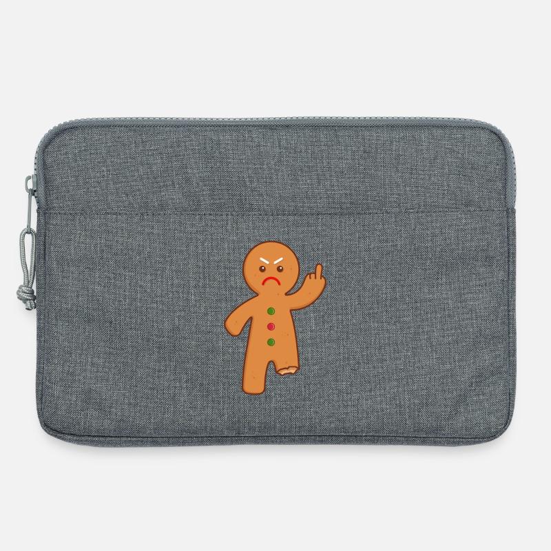 Lebkuchenmann - Laptoptasche 13" - Grau meliert