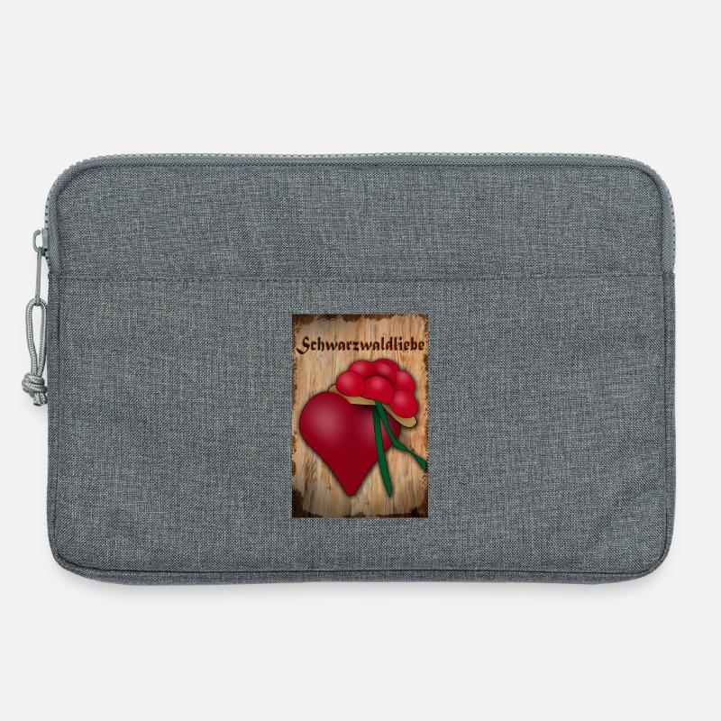 Schwarzwaldliebe - Laptoptasche 13" - Grau meliert