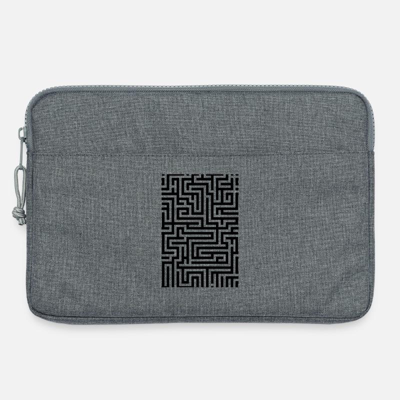 Labyrinth - Laptoptasche 13" - Grau meliert
