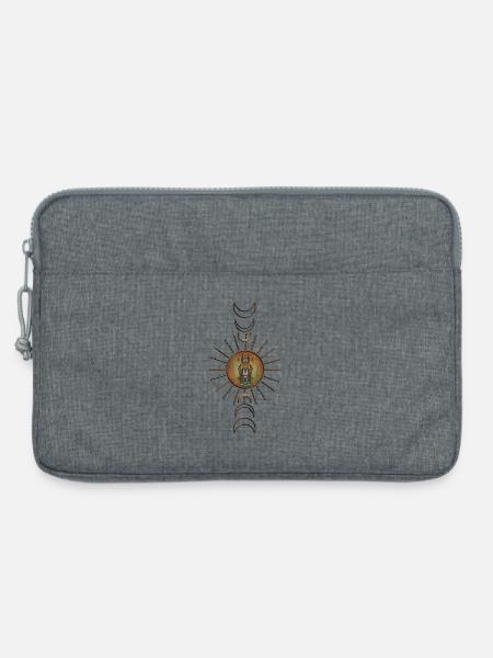 Die Schakalmaske von Anubis - Laptoptasche 13" - Grau meliert