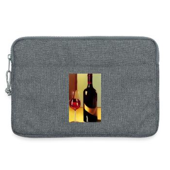 Wine drinkers - Laptop bag 13" - heather grey - Front