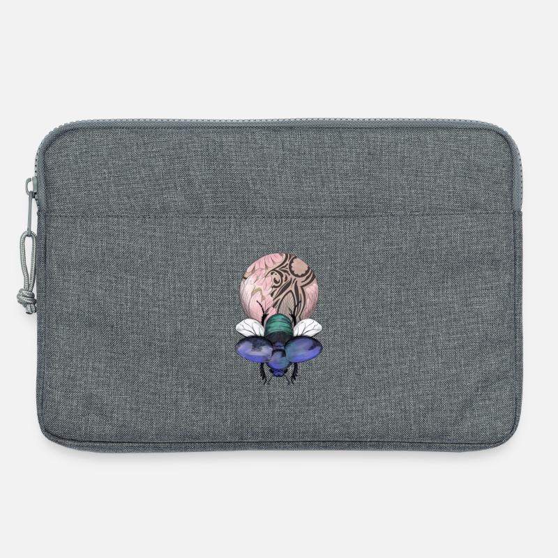 Skarabäus mit Wunderkugel - Laptoptasche 13" - Grau meliert