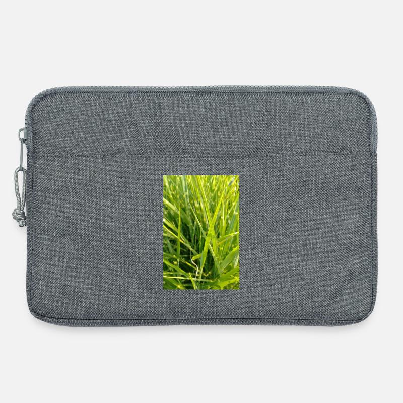 Gros plan sur l’odeur de l’herbe - Sacoche pour ordinateur portable 13 pouces - gris chiné