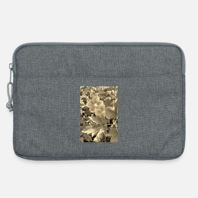 HERBST-ANEMONEN sepia - Laptoptasche 13" - Grau meliert