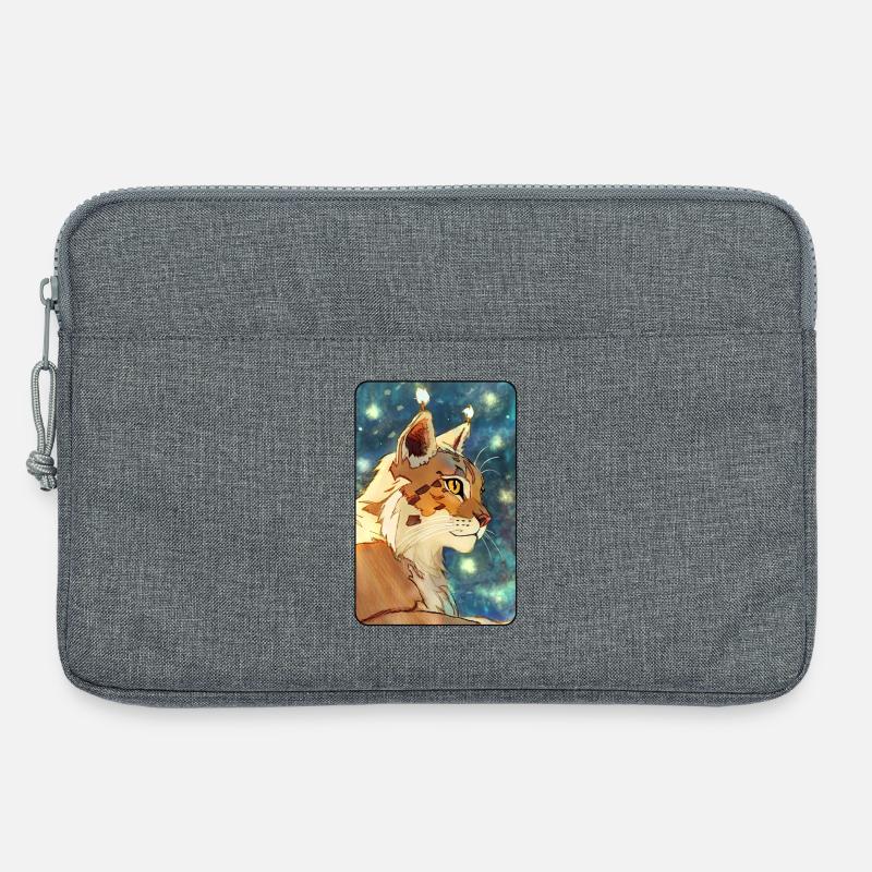 Luchs im Profil - Laptoptasche 13" - Grau meliert