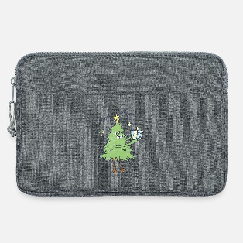 Weihnachtsbaum - Laptoptasche 13" - Grau meliert