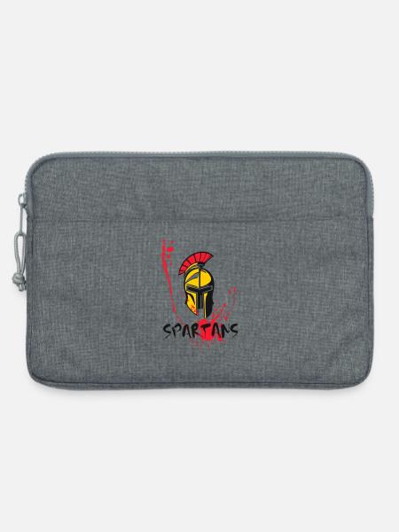 Helm Sparta und Blut 10 - Laptoptasche 13" - Grau meliert