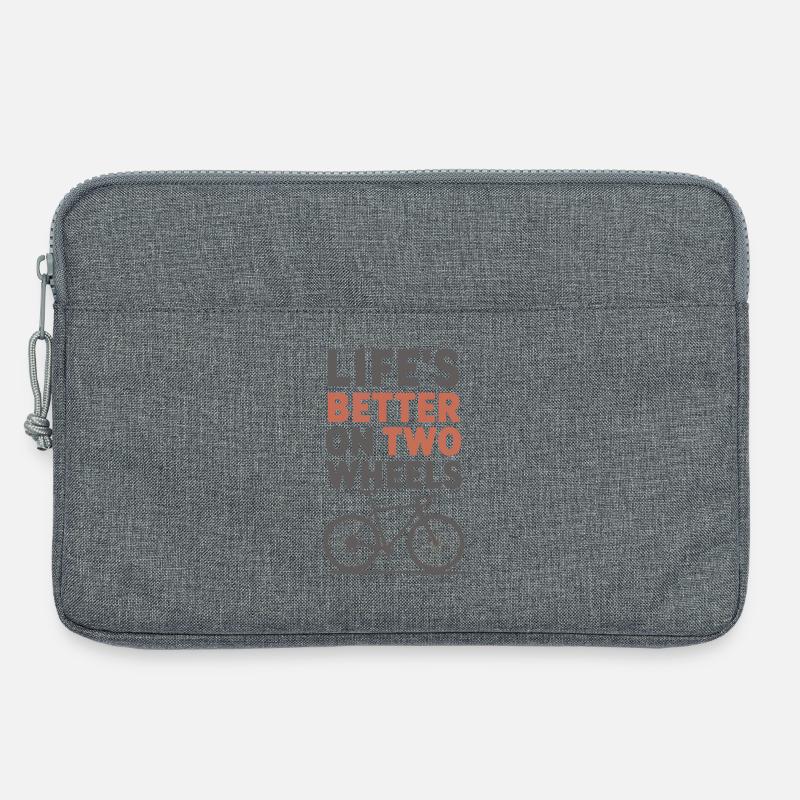 Life's better on two wheels - Laptoptasche 13" - Grau meliert