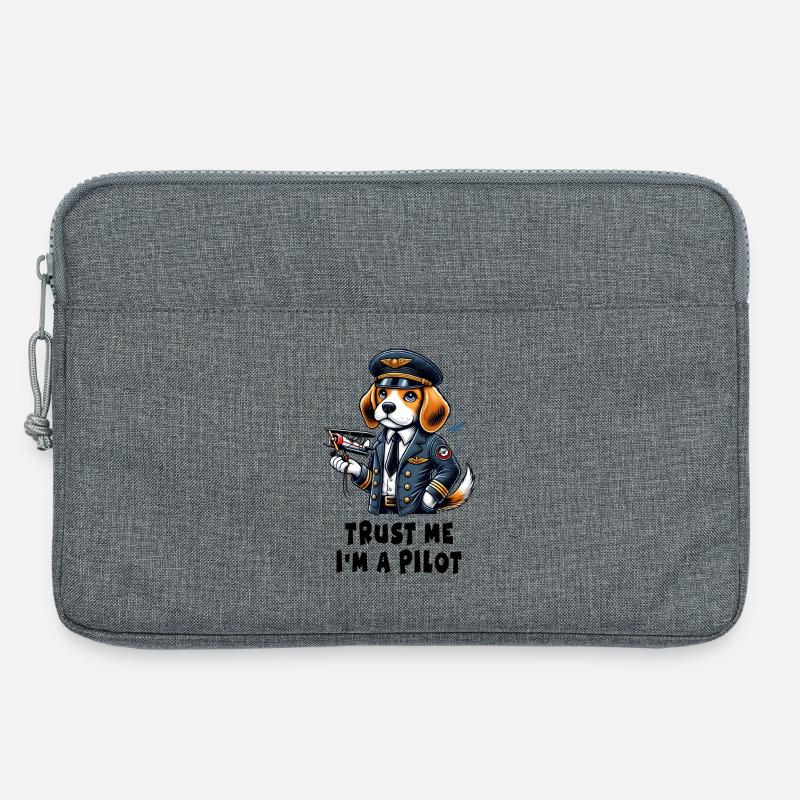 Beagle Pilot - Laptoptasche 13" - Grau meliert