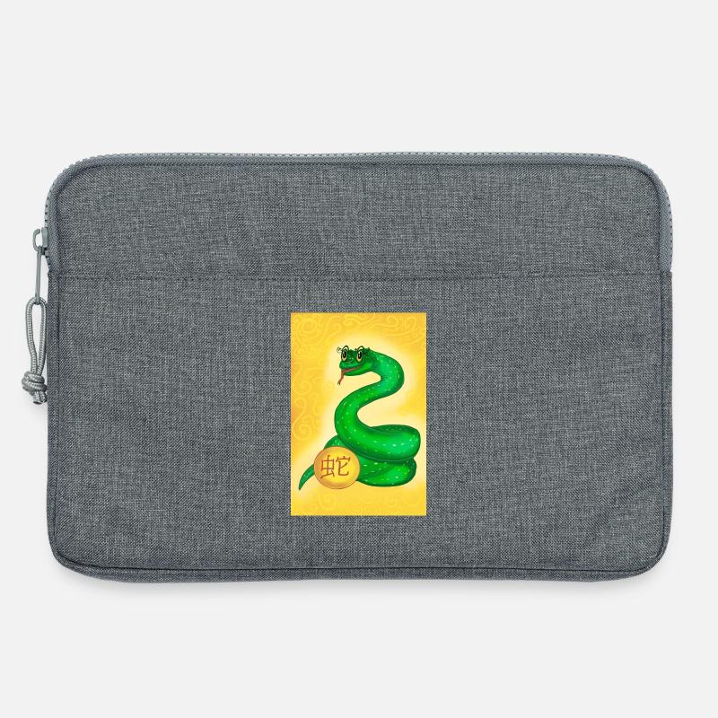 Mondneujahrsschlange - Laptoptasche 13" - Grau meliert