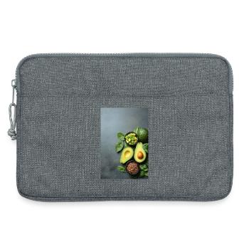 Avocat Épinards Anthracite - Sacoche pour ordinateur portable 13 pouces - gris chiné - Devant