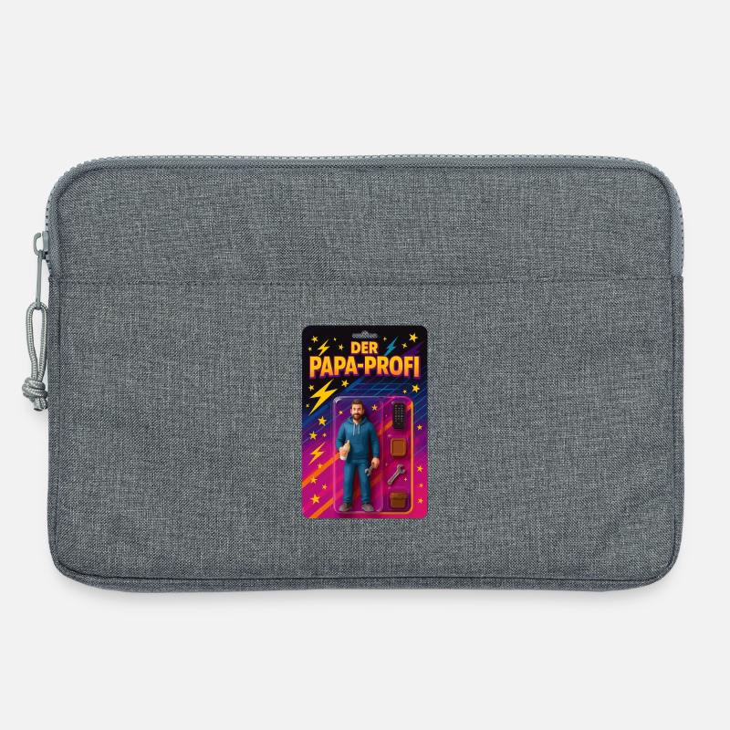 Der Papa-Profi - Laptoptasche 13" - Grau meliert
