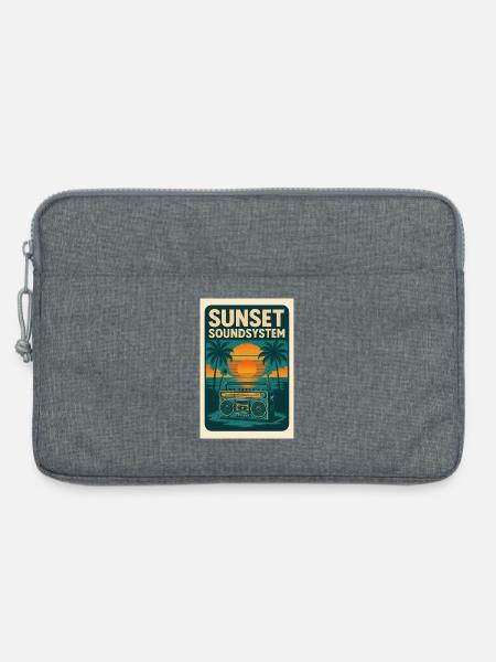 Sunset Soundsystem - Laptoptasche 13" - Grau meliert