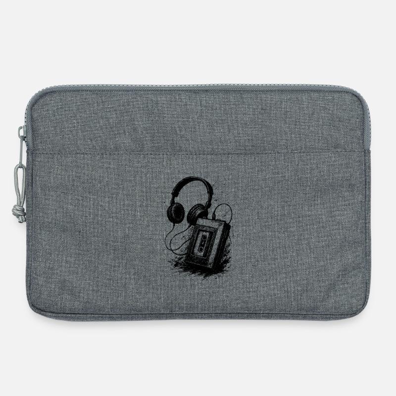 Analoger Klang - Laptoptasche 13" - Grau meliert