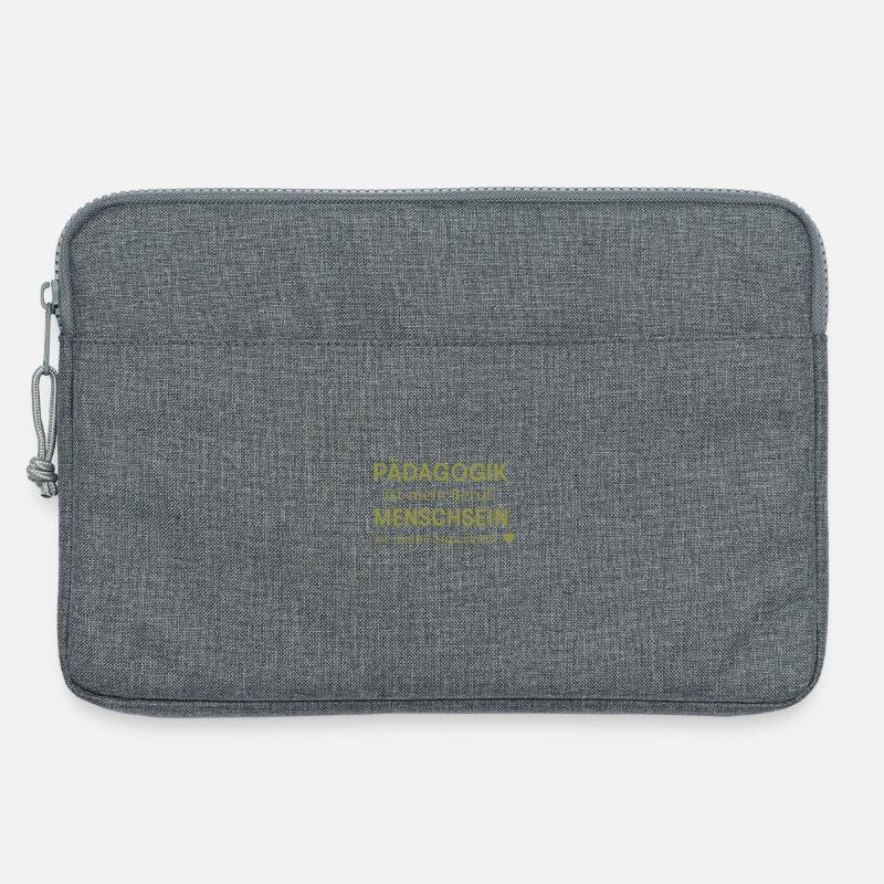 Pädagogik ist mein Beruf  - Laptoptasche 13" - Grau meliert
