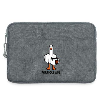Good morning! - Laptop bag 13" - heather grey - Front