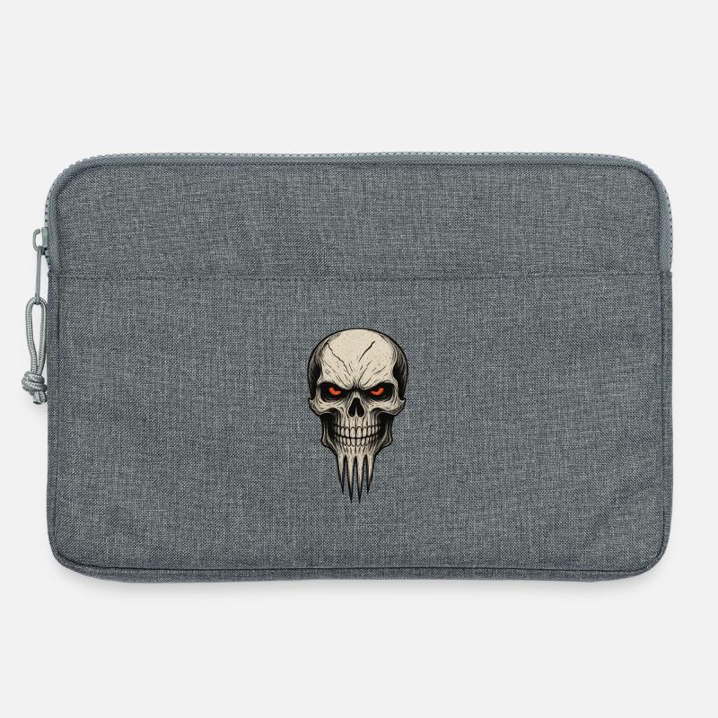 Zombie Skull Albtraum - Laptoptasche 13" - Grau meliert