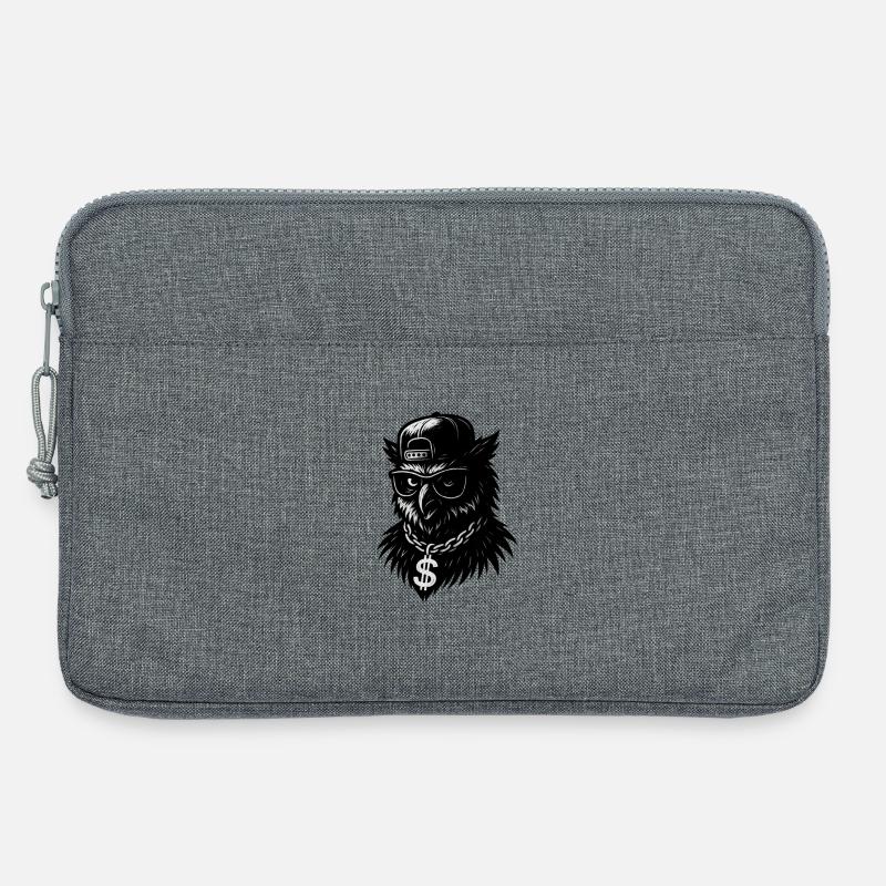 Rap-Eule - Laptoptasche 13" - Grau meliert