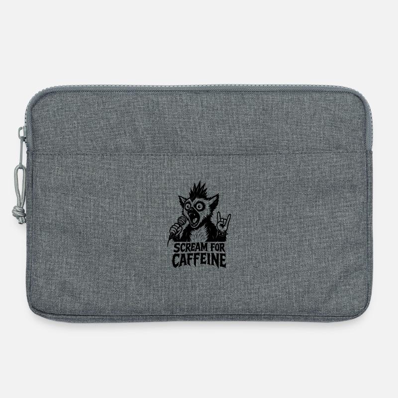 Scream for caffeine - Laptop bag 13" - heather grey