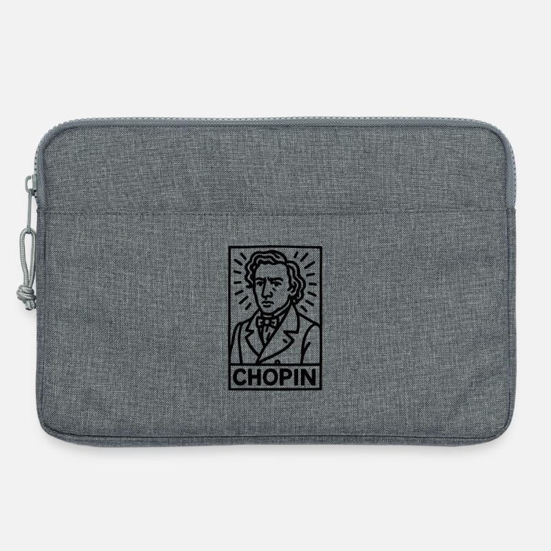 Frédéric Chopin - Laptoptasche 13" - Grau meliert