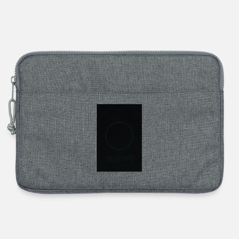 Techno im Neonlicht - Laptoptasche 13" - Grau meliert