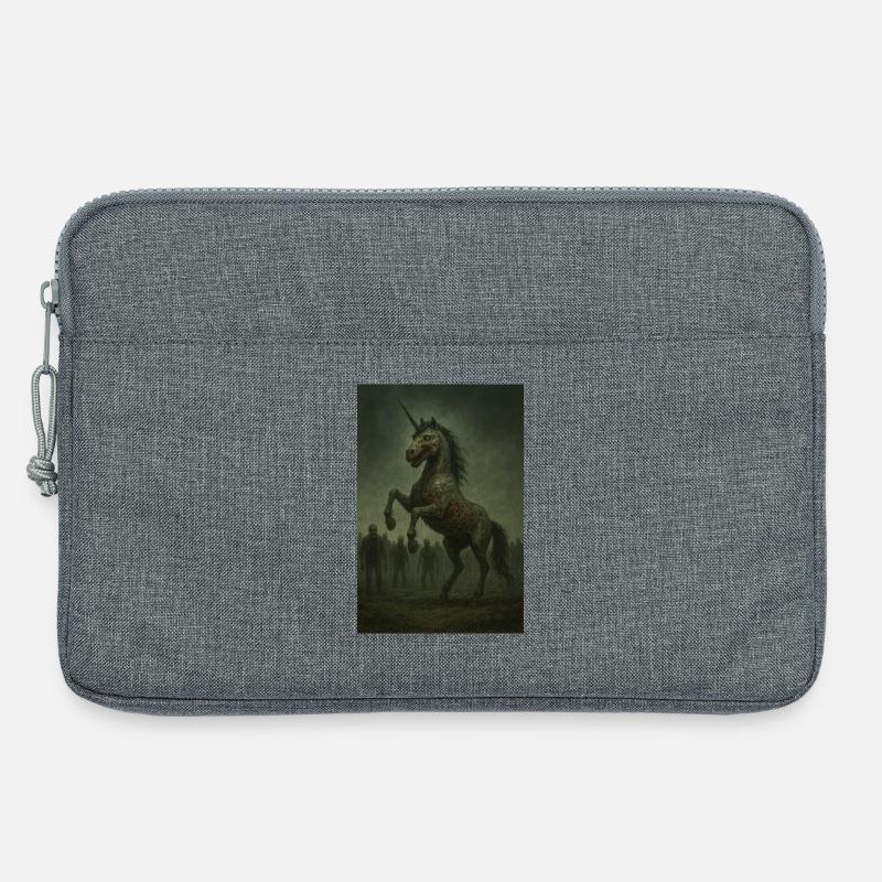 Zombie Einhorn  - Laptoptasche 13" - Grau meliert