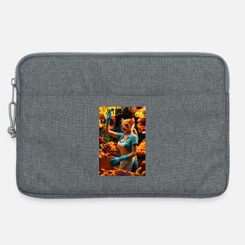 Humanoide Fruchtfledermaus - Laptoptasche 13" - Grau meliert