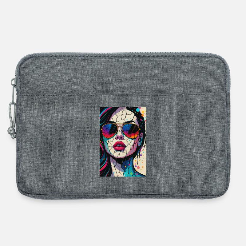 SUGARCRASH_NEON_6000x9000 - Laptoptasche 13" - Grau meliert