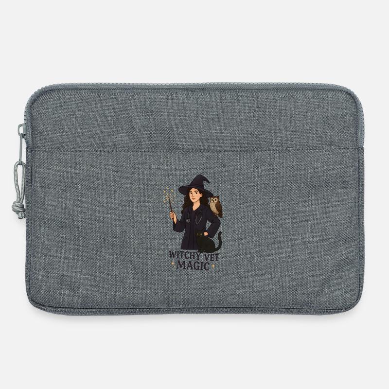 Witch Vet Magic Charm - Laptop bag 13" - heather grey
