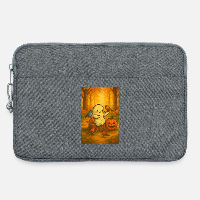 Geist Herbst pixel art - Laptoptasche 13" - Grau meliert