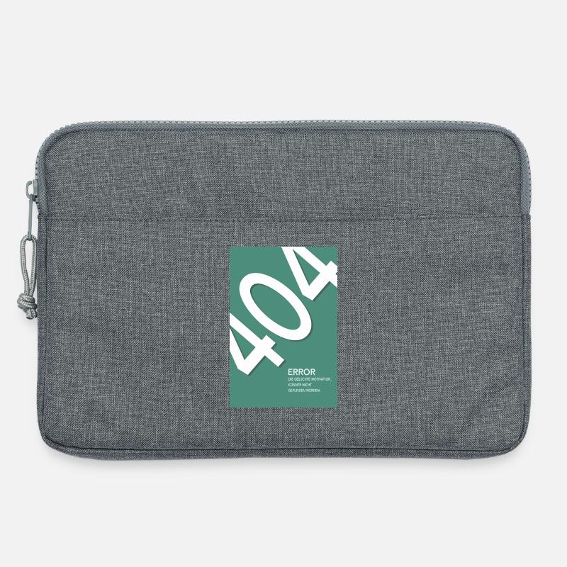 Error 404 Motivation Not Found - Laptoptasche 13" - Grau meliert