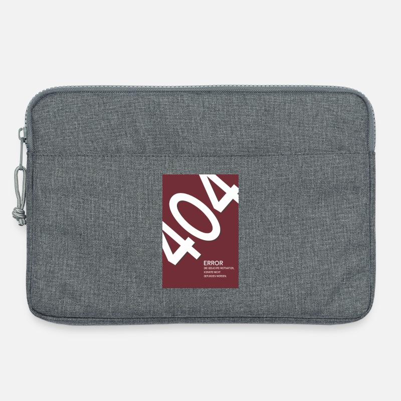 Error 404 Motivation Not Found - Laptoptasche 13" - Grau meliert