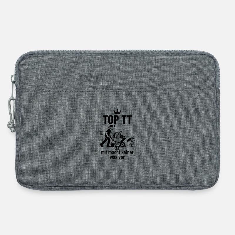 Tunierhelfer, Pferdehelfer - Laptoptasche 13" - Grau meliert