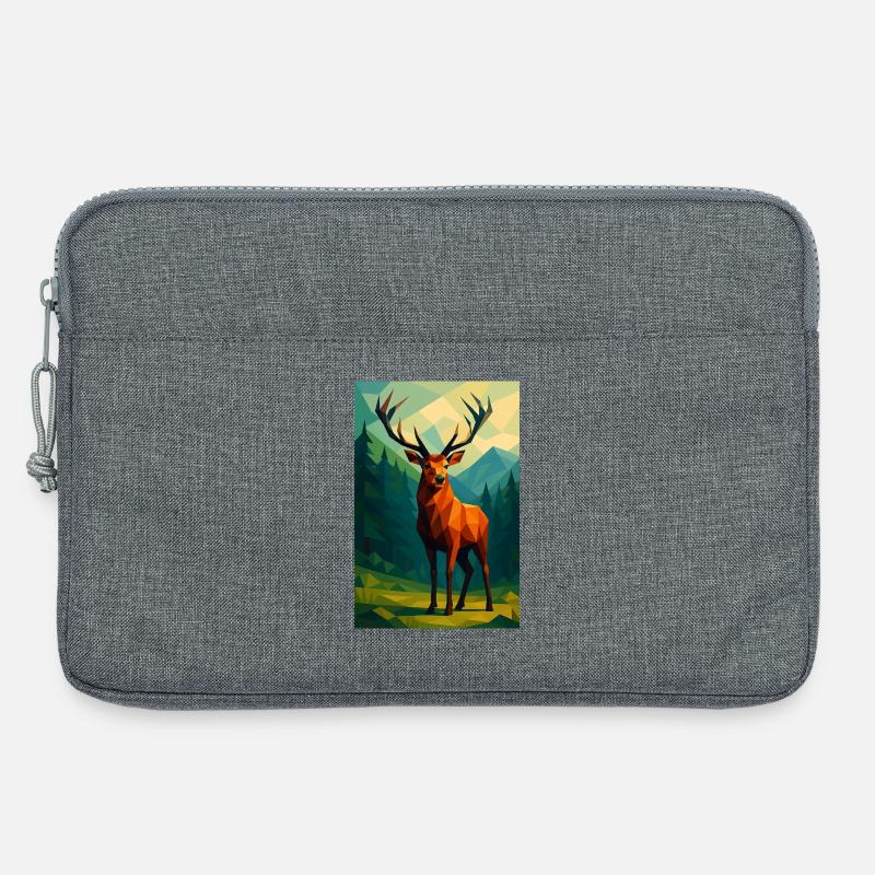 Polynature Hirsch - Laptoptasche 13" - Grau meliert