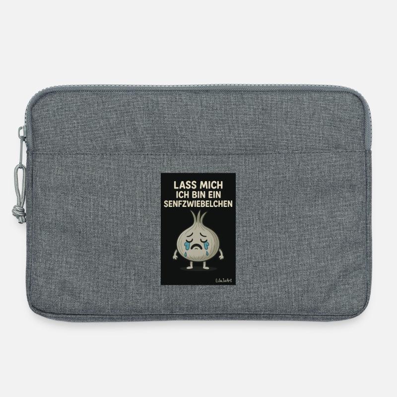 Weinendes Senfzwiebelchen - Laptoptasche 13" - Grau meliert