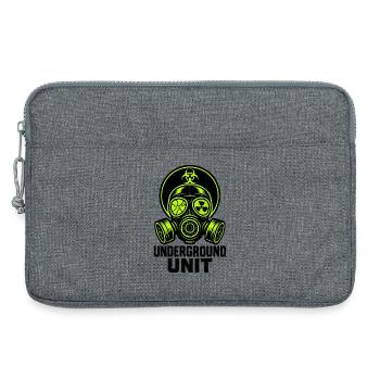Unterirdische Einheit - Gasmaske - Laptoptasche 13" - Grau meliert - Vorne