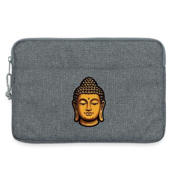 Golden Buddha Meditation Aura - Laptop bag 13" - heather grey - Front