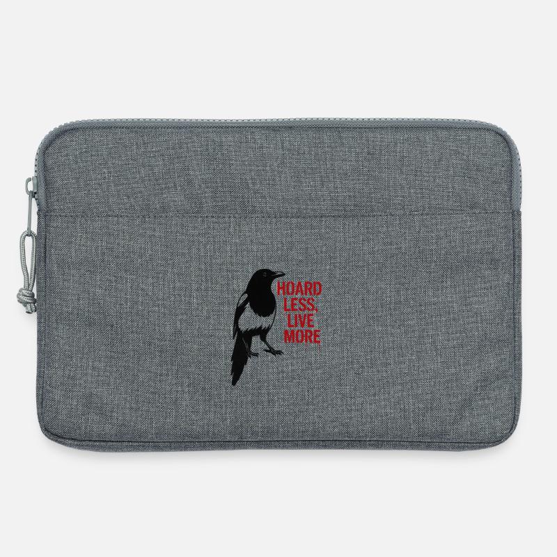 Elster Graffiti Hoard Less Live More - Laptoptasche 13" - Grau meliert