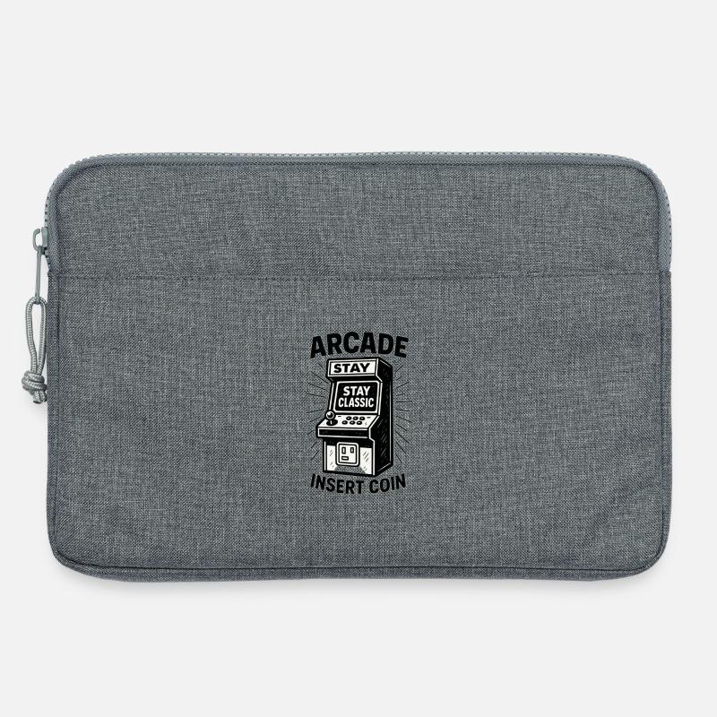 Arcade Classic Insert Coin - Laptop bag 13" - heather grey