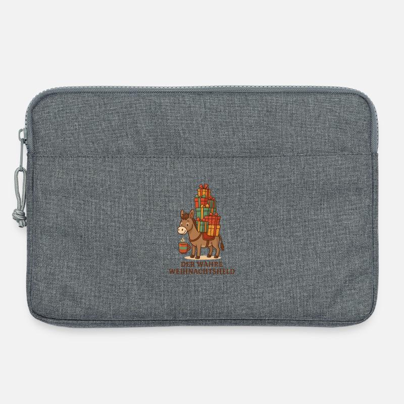 Der wahre Weihnachtsheld - Laptoptasche 13" - Grau meliert