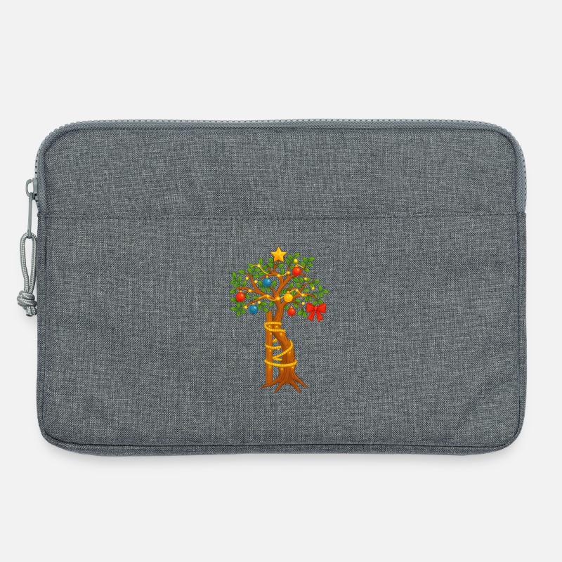 Bäumchen von Andry in weihnachtlich - Laptoptasche 13" - Grau meliert