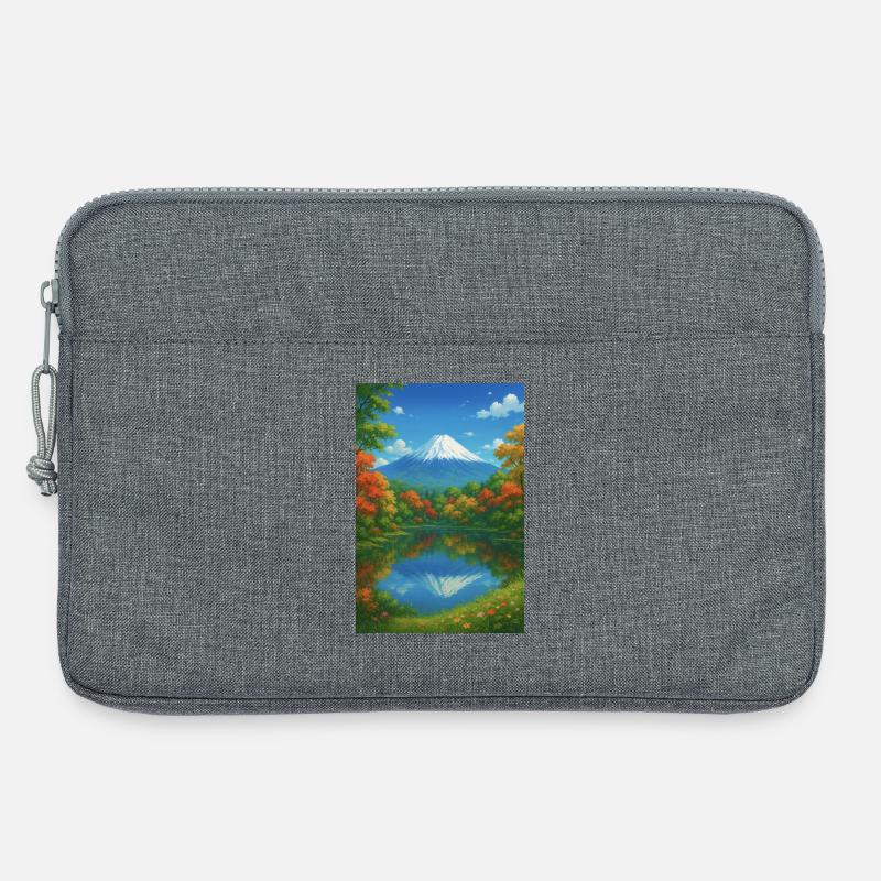 Mount Fuji Bei Herbst  - Laptoptasche 13" - Grau meliert