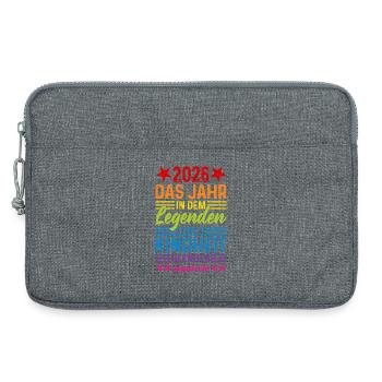 2026 The Year Legends End Childhood - Laptop bag 13" - heather grey - Front