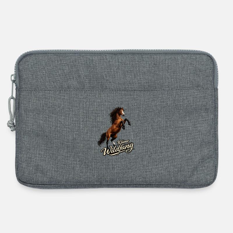 Pferd - Kleiner Wildfang - Laptoptasche 13" - Grau meliert