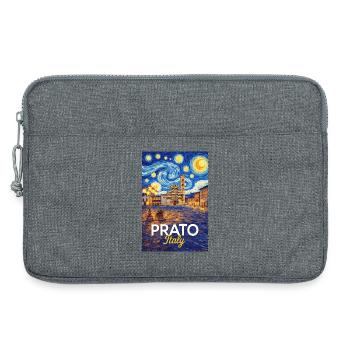 Prato, Italie. - Sacoche pour ordinateur portable 13 pouces - gris chiné - Devant