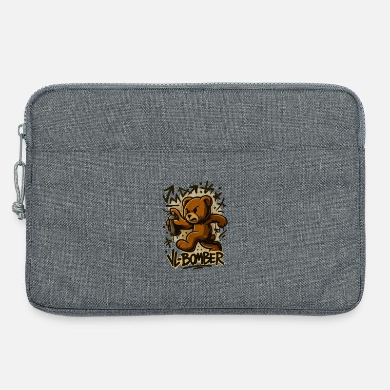 Graff Bomb Bär - Laptoptasche 13" - Grau meliert