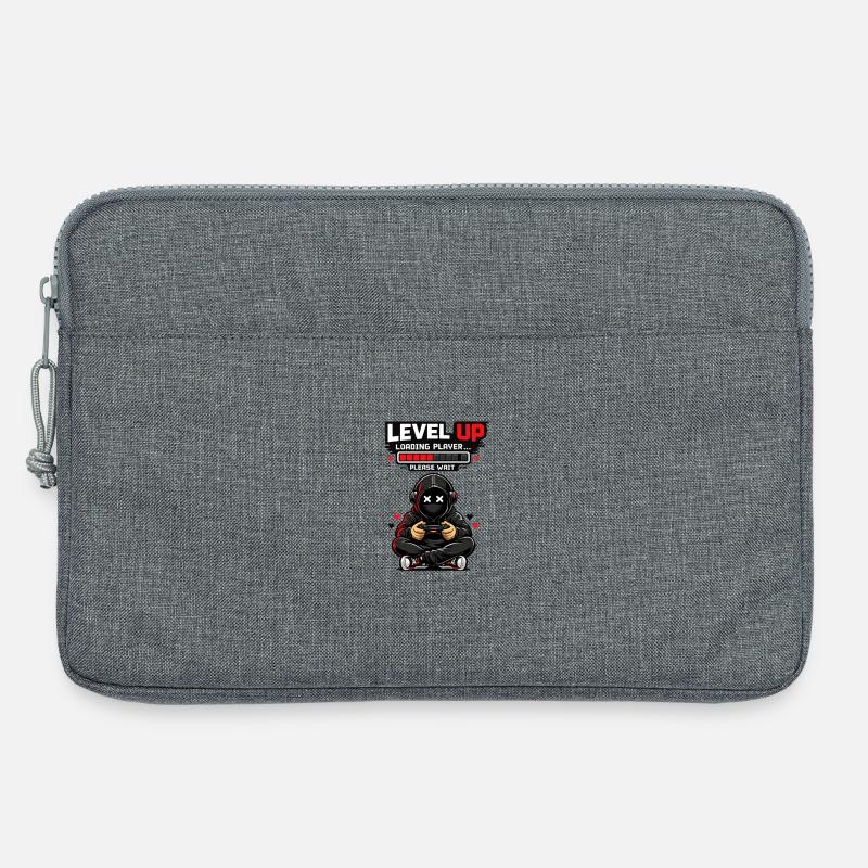 Level Up Loading Pixel Hero - Laptop bag 13" - heather grey